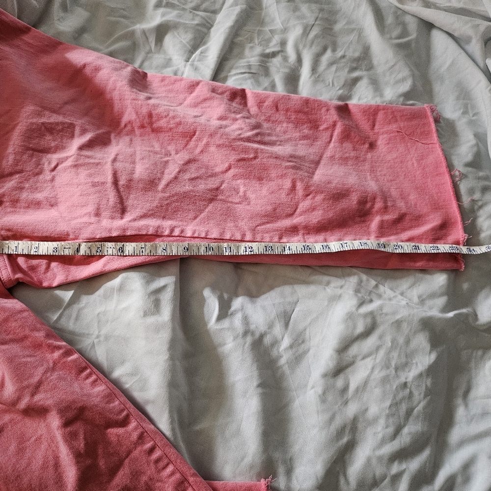 Judy Blue Garment Dyed Pink Cropped Jeans Size 20W - Picture 5 of 8